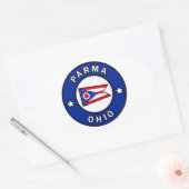 Parma Ohio Ovaler Aufkleber (Umschlag)