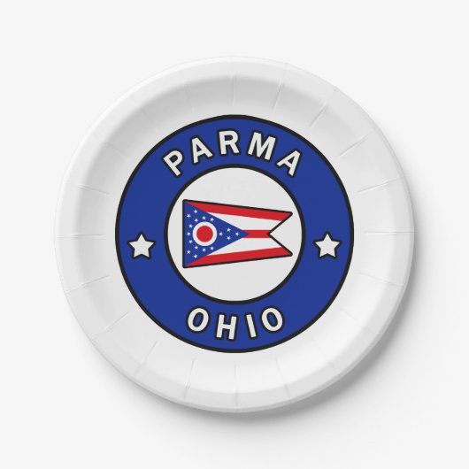 Parma Ohio Pappteller (Vorderseite)