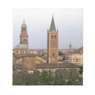 Parma Stadtzentrum; Battistero Kirche auf der Notizblock