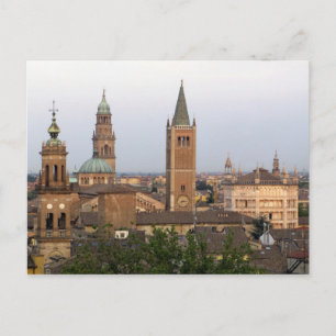 Parma Stadtzentrum; Battistero-Kirche auf der Postkarte