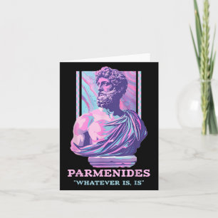 Parmenides Stoic Philosophy Y2k Ästhetische Retro  Karte