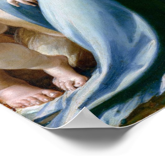 Parmigianino Jungfrau und Kind mit St. John Poster (Ecke)