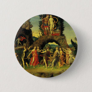 Parnass, Mars und Venus von Andrea Mantegna Button