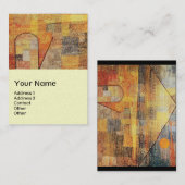 PARNASSUS / ABSTRAKT, Sahne, Perlpapier Visitenkarte (Vorne/Hinten)