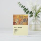 PARNASSUS / ABSTRAKT, Sahne, Perlpapier Visitenkarte (Stehend Vorderseite)