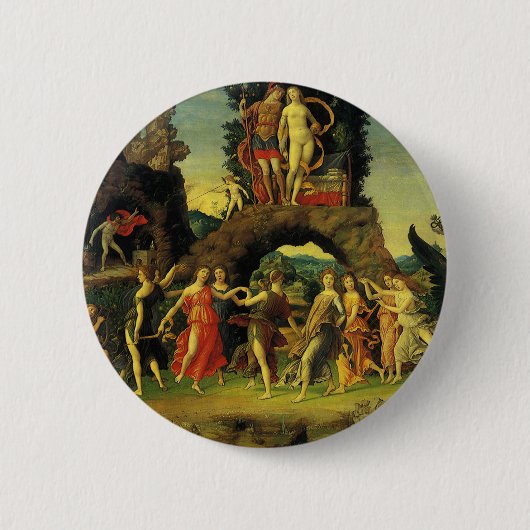 Parnassus, Mars und Venus von Andrea Mantegna Button (Vorderseite)