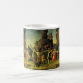 Parnassus, Mars und Venus von Andrea Mantegna Kaffeetasse (Mittel)