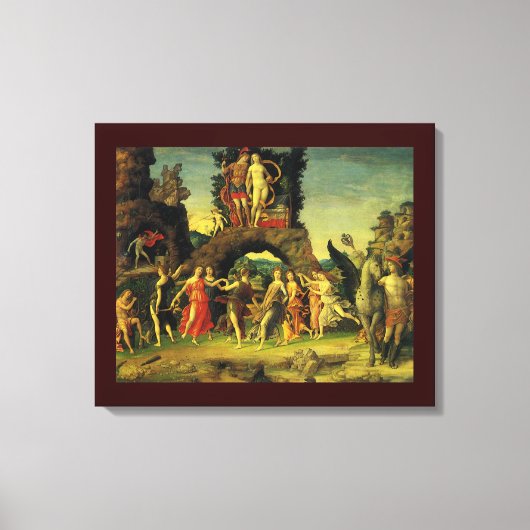 Parnassus, Mars und Venus von Andrea Mantegna Leinwanddruck (Vorderseite)