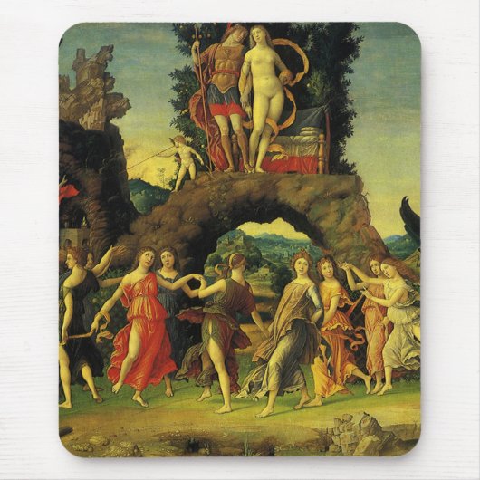 Parnassus, Mars und Venus von Andrea Mantegna Mousepad (Vorne)