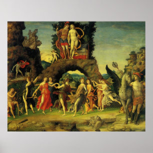 Parnassus, Mars und Venus von Andrea Mantegna Poster