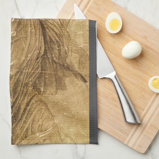 Parnassus, tanzende Maus von Andrea Mantegna Geschirrtuch (Viertel Falte)