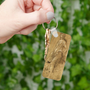 Parnassus, tanzende Maus von Andrea Mantegna Schlüsselanhänger