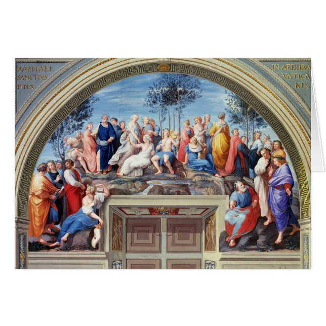 Parnassus und das Disputa, vom Stanze della S (Vorderseite (Horizontal))