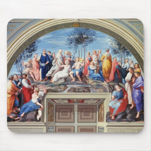 Parnassus und das Disputa, vom Stanze della S Mousepad (Vorne)