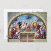 Parnassus und die Disputa aus der Stanza della S Postkarte (Vorne/Hinten)