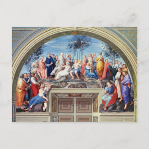 Parnassus und die Disputa aus der Stanza della S Postkarte