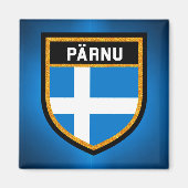 Pärnu-Flagge Magnet (Vorne)