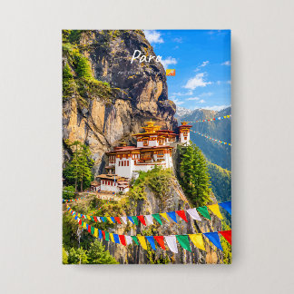Paro, Bhutan - Paro Taktsang Button