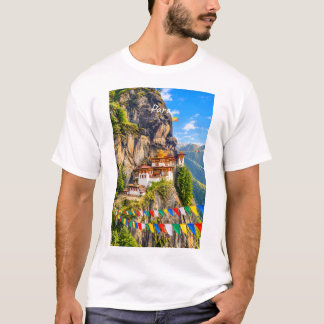 Paro, Bhutan - Paro Taktsang T-Shirt