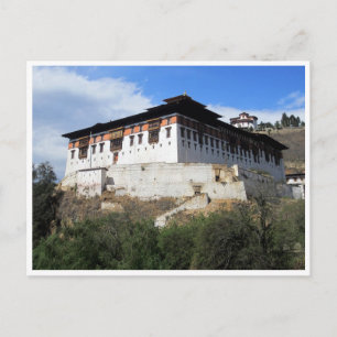paro dzong beeindrucken postkarte