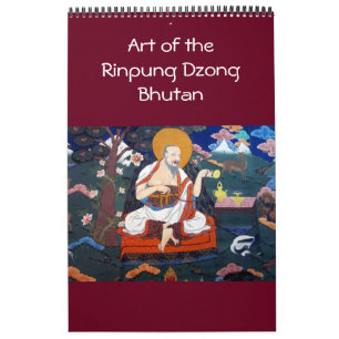 Paro Dzong Bhutan Kunst Kalender