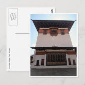 paro dzong zentrale postkarte (Vorne/Hinten)