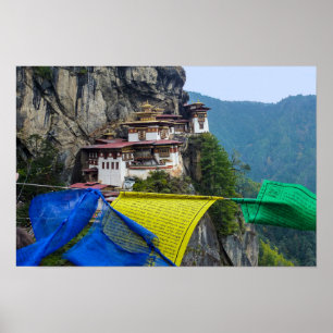 Paro Taktsang: Das Kloster der Tigernest - Bhutan Poster