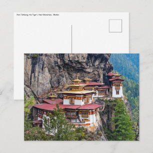 Paro Taktsang: Das Kloster des Tigernests - Bhutan Postkarte