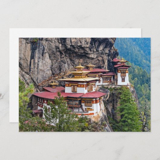 Paro Taktsang: Das Tiger-Nest-Kloster - Bhutan Einladung (Vorne/Hinten)