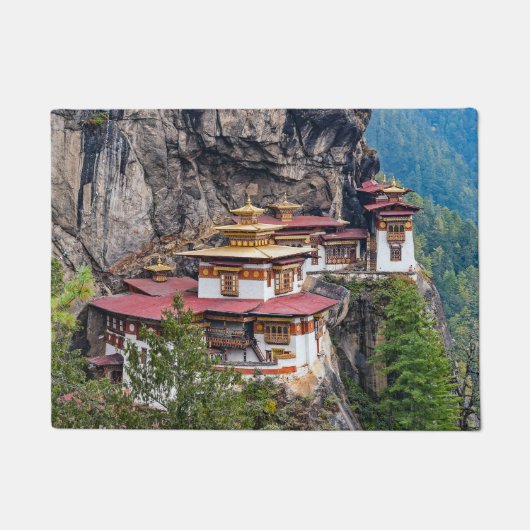 Paro Taktsang: Das Tiger-Nest-Kloster - Bhutan Fußmatte (Vorderseite)