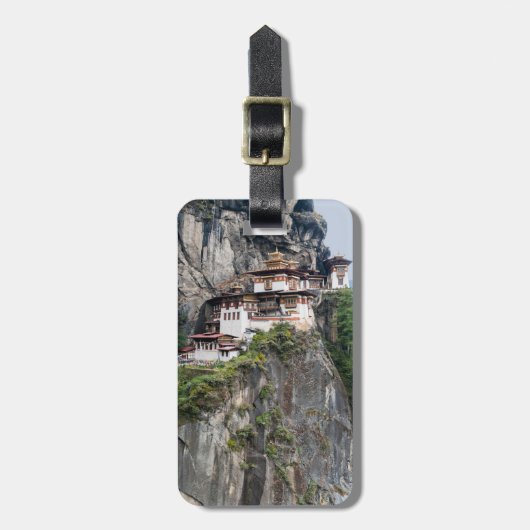 Paro Taktsang: Das Tiger-Nest-Kloster - Bhutan Gepäckanhänger (Vorderseite vertikal)