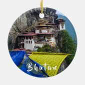 Paro Taktsang: Das Tiger-Nest-Kloster - Bhutan Keramik Ornament (Hinten)