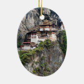 Paro Taktsang: Das Tiger-Nest-Kloster - Bhutan Keramik Ornament (Hinten)