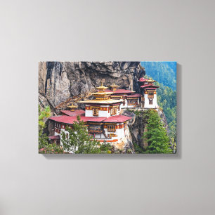 Paro Taktsang: Das Tiger-Nest-Kloster - Bhutan Leinwanddruck