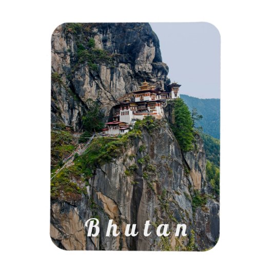 Paro Taktsang: Das Tiger-Nest-Kloster - Bhutan Magnet (Vertikal)