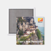 Paro Taktsang: Das Tiger-Nest-Kloster - Bhutan Magnet (Vorderseite/Rückseite)