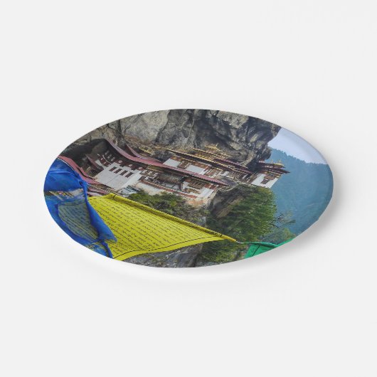Paro Taktsang: Das Tiger-Nest-Kloster - Bhutan Pappteller (Schrägansicht)