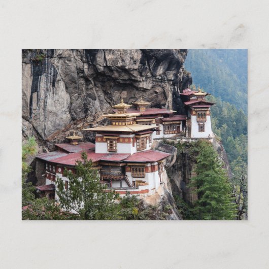 Paro Taktsang: Das Tiger-Nest-Kloster - Bhutan Postkarte (Vorderseite)