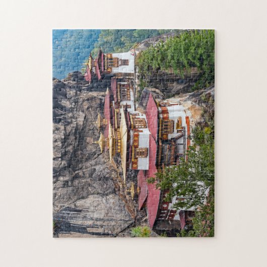 Paro Taktsang: Das Tiger-Nest-Kloster - Bhutan Puzzle (Vertikal)