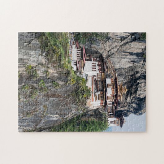Paro Taktsang: Das Tiger-Nest-Kloster - Bhutan Puzzle (Horizontal)