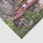 Paro Taktsang: Das Tiger-Nest-Kloster - Bhutan Seidenpapier (Ausschnitt)