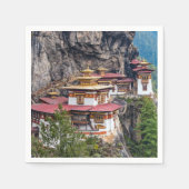 Paro Taktsang: Das Tiger-Nest-Kloster - Bhutan Serviette (Vorderseite)