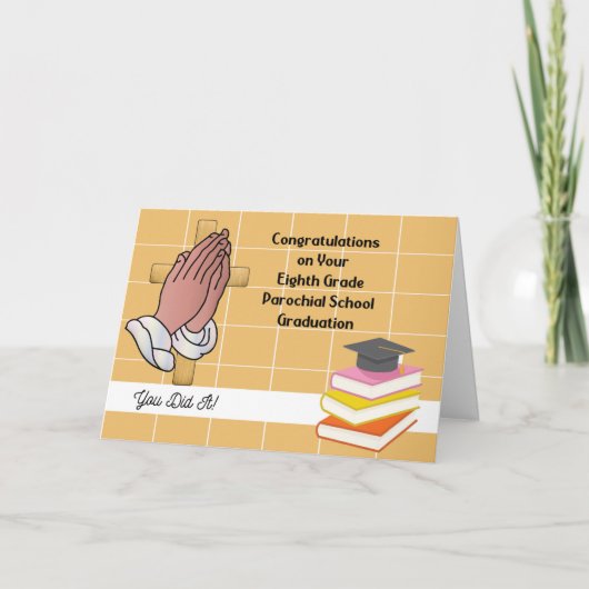 Parochial 8. Klasse Abschluss Karte (Vorderseite)