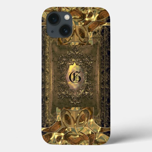 Parocollet Chic Vintag Monogram   Case-Mate iPhone Hülle (Rückseite)