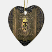 Parocollet Elegantes Monogramm des Old World Charm Keramikornament (Links)