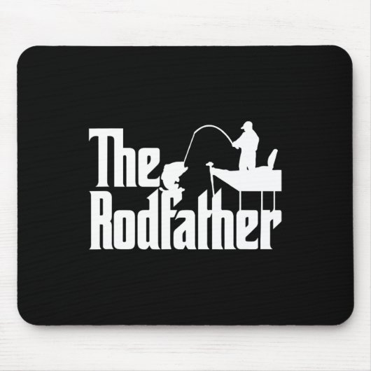 Parodie für die Fischerei (der Rod-Vater) Mousepad (Vorne)