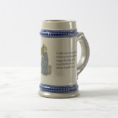 Parodie lateinischer Stein für Organisten Bierglas (VorderseiteRechts)