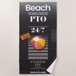 Parodie Leere VHS 'Klebe Band' Urlaub Strand Strandtuch