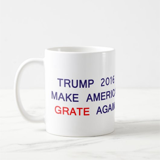 Parodie-Tasse des Trumpf-2016 Kaffeetasse (Links)