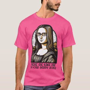 Parodische Malerei der Bookworm Lisa Mona T-Shirt